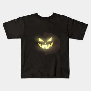 scary dark pumpkin Kids T-Shirt